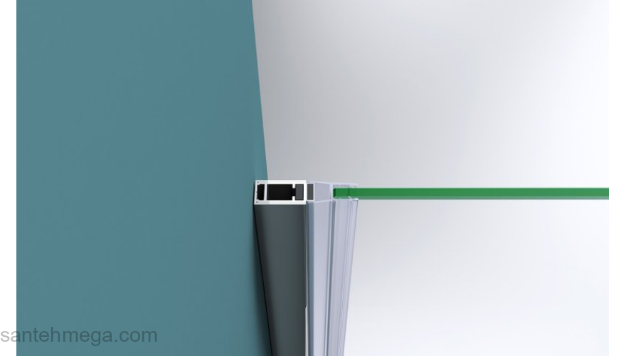 Душевая дверь BELBAGNO KRAFT-B-12-60/30-C-Cr-R. Фото