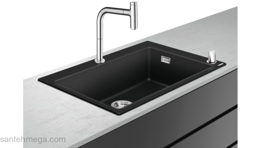 Кухонная мойка с встроенным смесителем Hansgrohe C51-F660-07 77x51 43218000. Фото