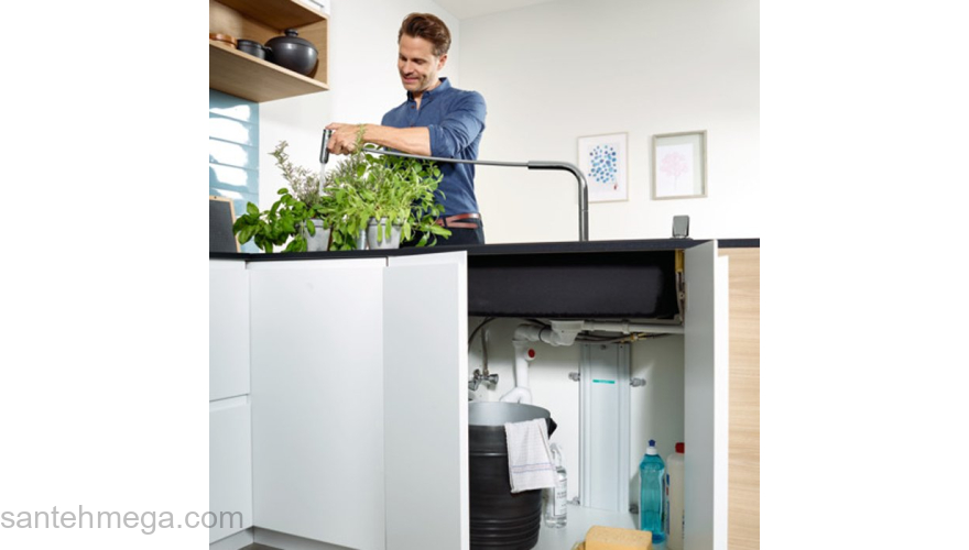 Кухонная мойка с встроенным смесителем Hansgrohe C51-F660-07 77x51 43218000. Фото