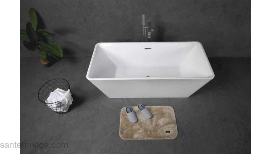 Ванна акриловая отдельностоящая BELBAGNO BB60-1500-750. Фото