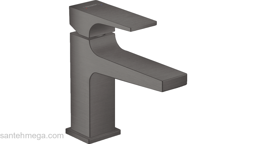 32500340 HANSGROHE  Metropol смеситель для раковины 100 шлиф.черный хром. Фото