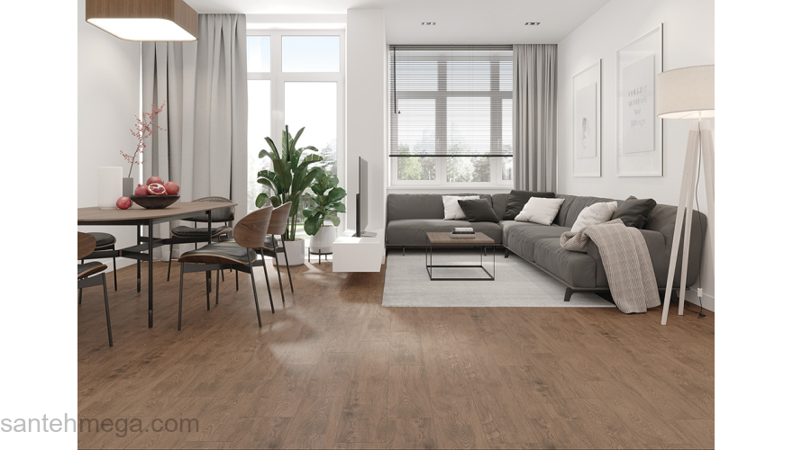 CERSANIT 16686 Керамический гранит Finwood 185х598 белый рельеф. Фото