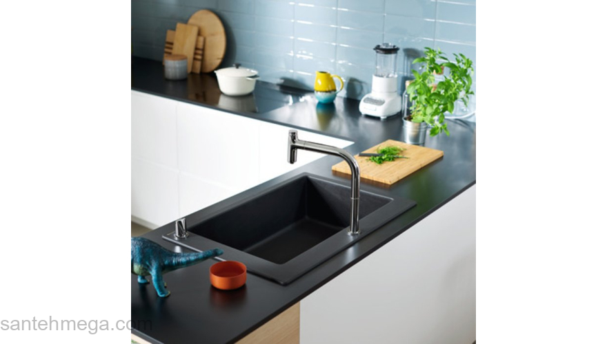 Кухонная мойка с встроенным смесителем Hansgrohe C51-F660-07 77x51 43218000. Фото