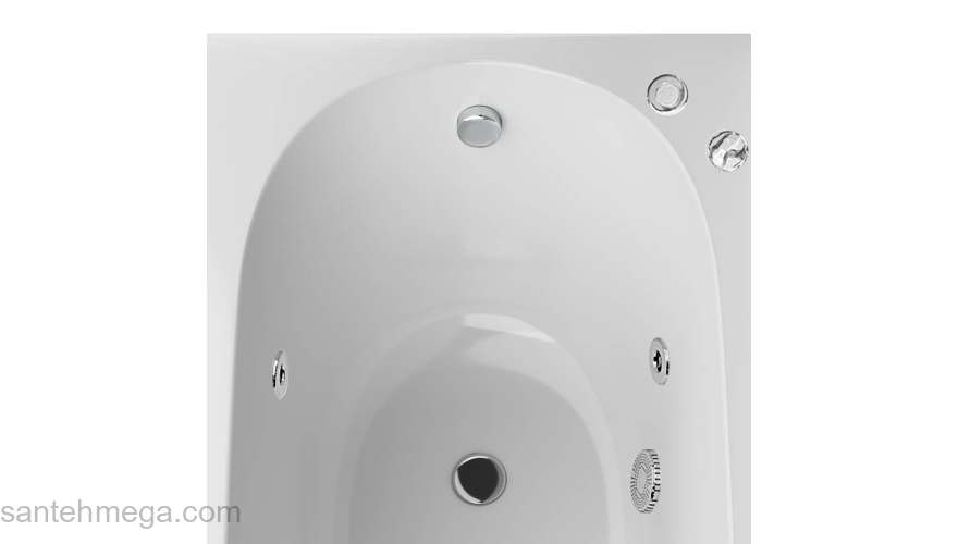 Ванна гидромассажная 150х70 см, с каркасом AM.PM Spirit W72W-150-070W1D. Фото
