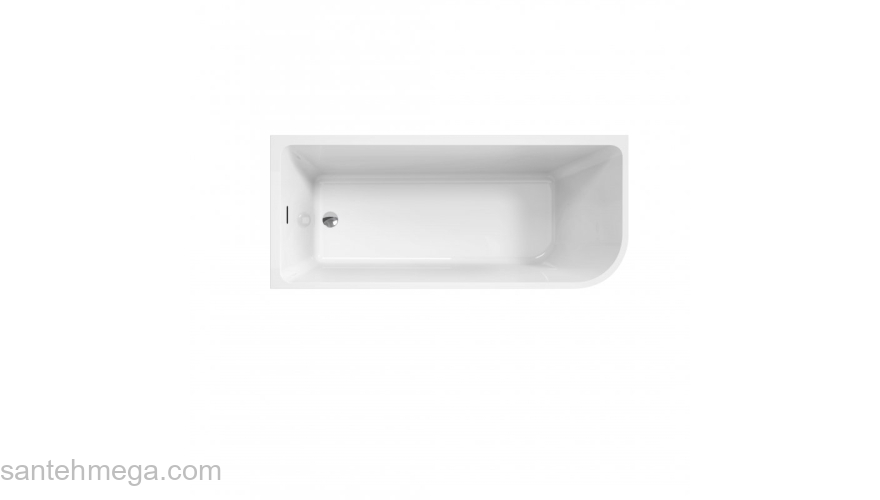 Ванна акриловая левосторонняя BELBAGNO BB712-1500-730-L. Фото