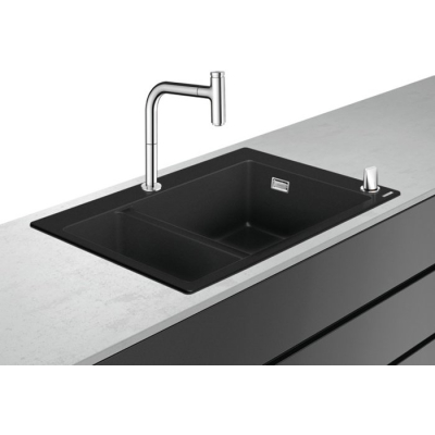 Кухонная мойка с встроенным смесителем Hansgrohe C51-F635-09 77x51 43220000. Фото
