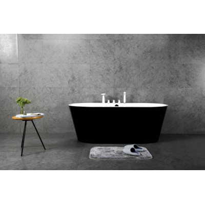 Ванна акриловая отдельностоящая BELBAGNO BB200-1700-800-NERO. Фото