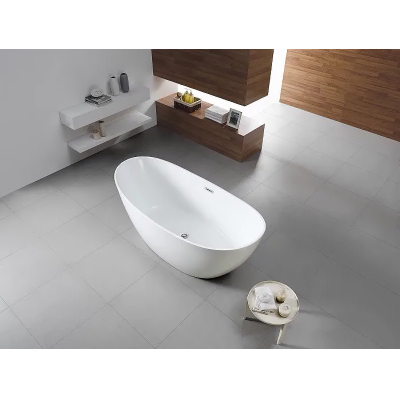Ванна акриловая Azario GLASGOW 1800х800х665, свободностоящая, в комплекте с сифоном и металлической рамой, цвет белый GLA18080. Фото