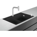 Кухонная мойка с встроенным смесителем Hansgrohe C51-F635-09 77x51 43220000 Кухонная мойка с встроенным смесителем Hansgrohe C51-F635-09 77x51 43220000. Фото