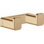 Двойной крючок AddStoris Hansgrohe 41755140, шлифованная бронза Двойной крючок AddStoris Hansgrohe 41755140, шлифованная бронза для ванной комнаты. Фото