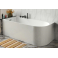 Ванна акриловая Azario LUTON 1700x800x580 пристенная, в комплекте с сифоном и металлической рамой, левая, белая LUT17080 L. Фото